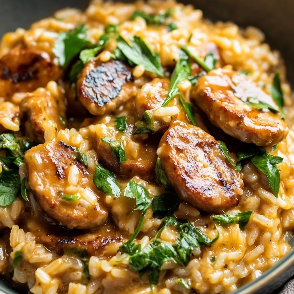 Dairy-Free One Pot Chicken Sausage and Rice Recipe