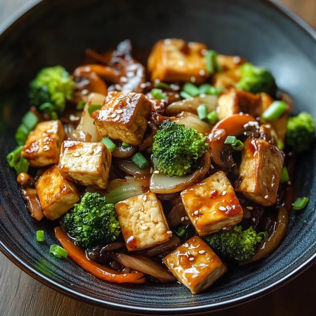 Mushroom and Tofu Stir-Fry