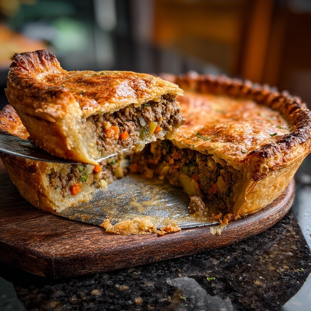 Comfort Food Beef and Mushroom Pot Pie