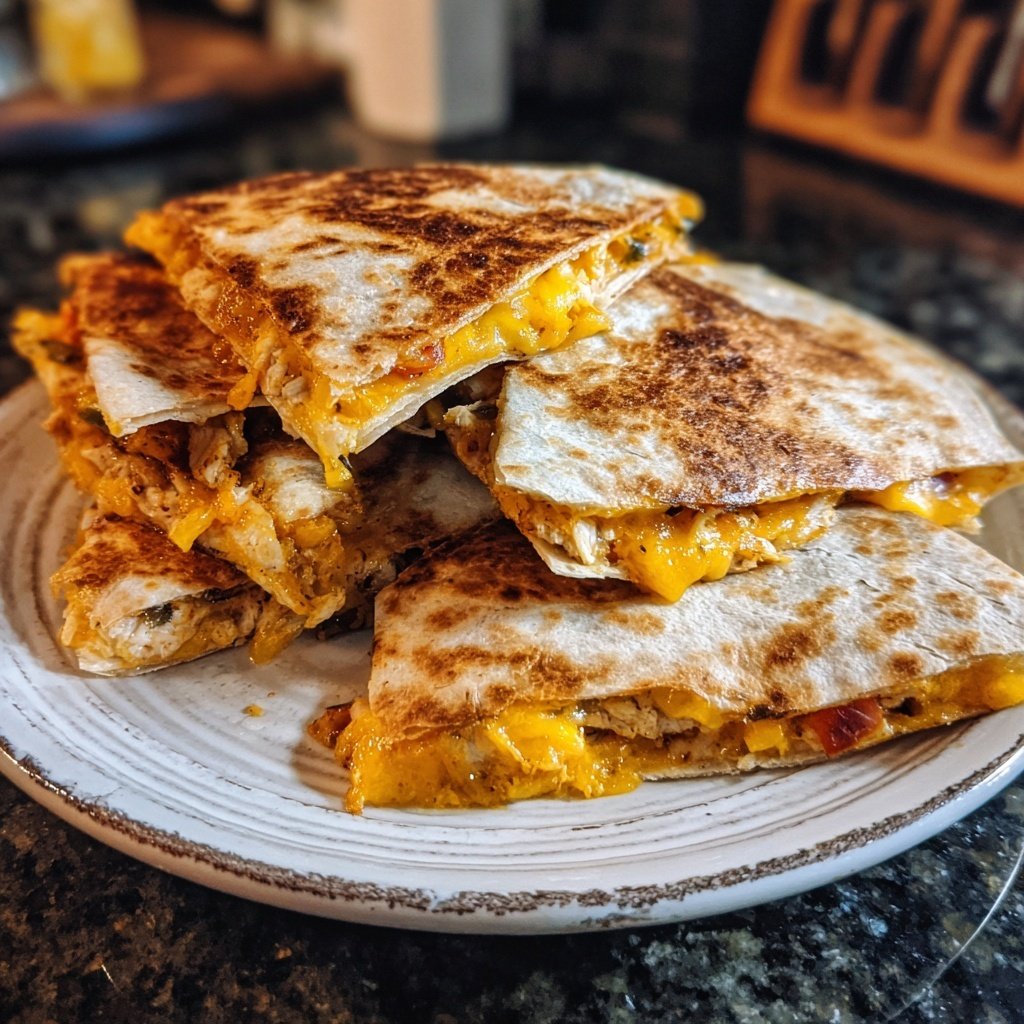 Rotisserie Chicken Quesadilla Bake