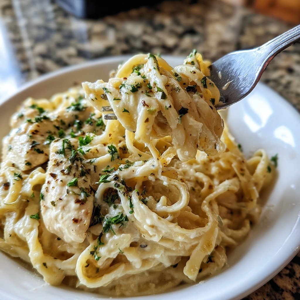Creamy Garlic Parmesan Chicken Pasta