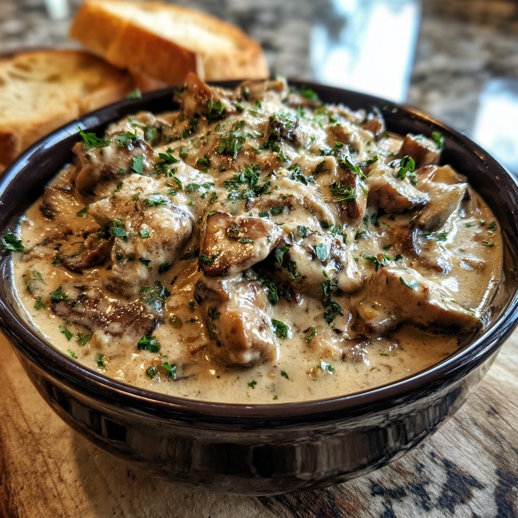 Sunday Mushroom Stroganoff