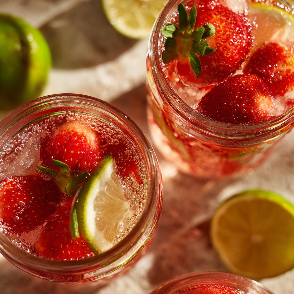 Spring Drinks With Strawberries