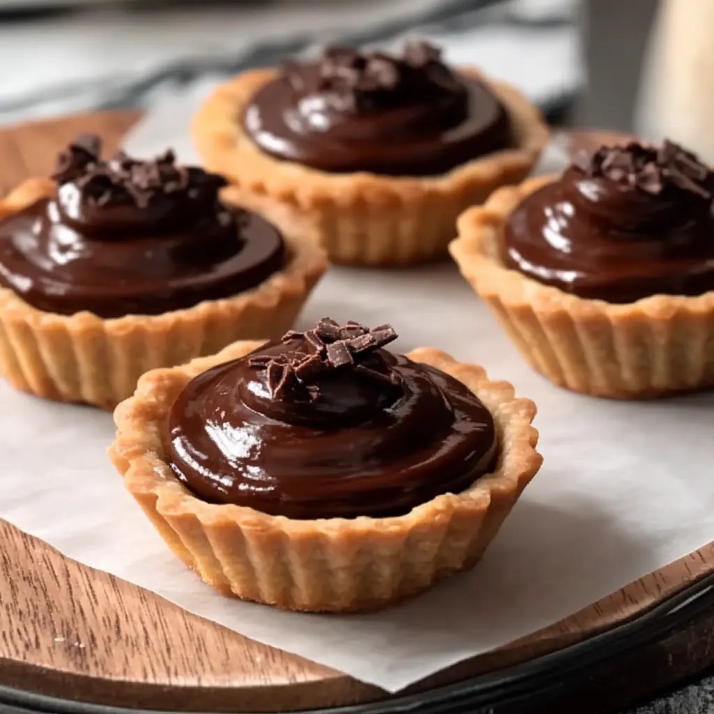 Mini Chocolate Tarts (made in a muffin pan!)