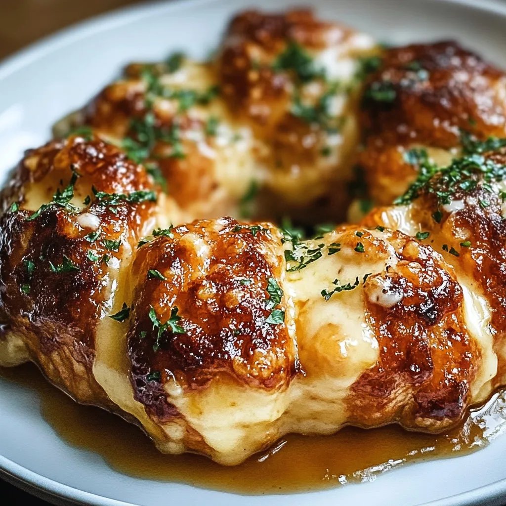 Chicken Alfredo Monkey Bread