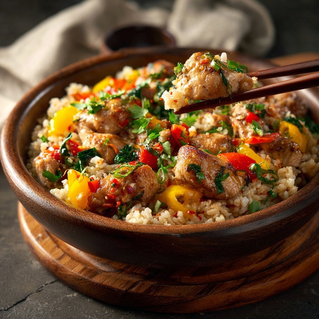 Healthy Chicken And Brown Rice Bowl