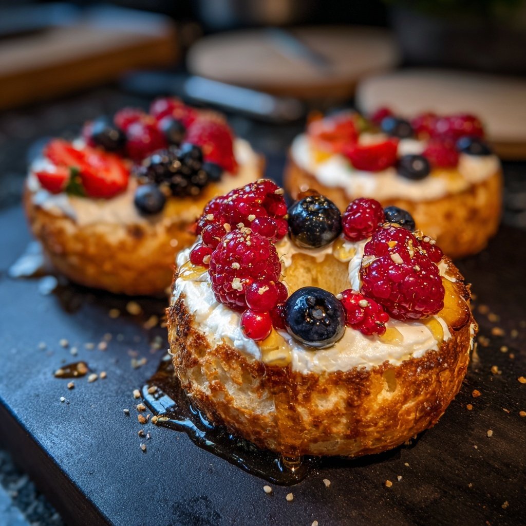 Toasted Yogurt Bagels