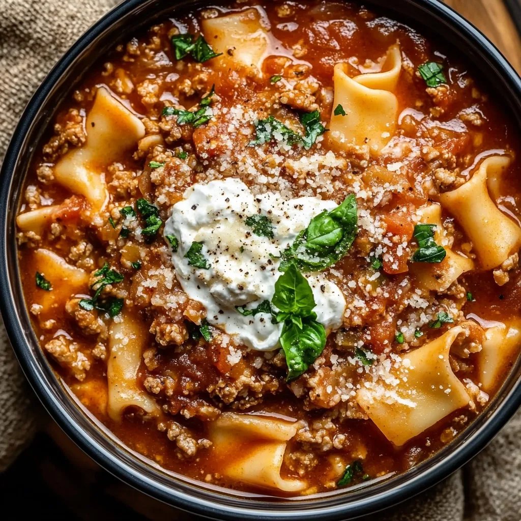 Crockpot Lasagna Soup