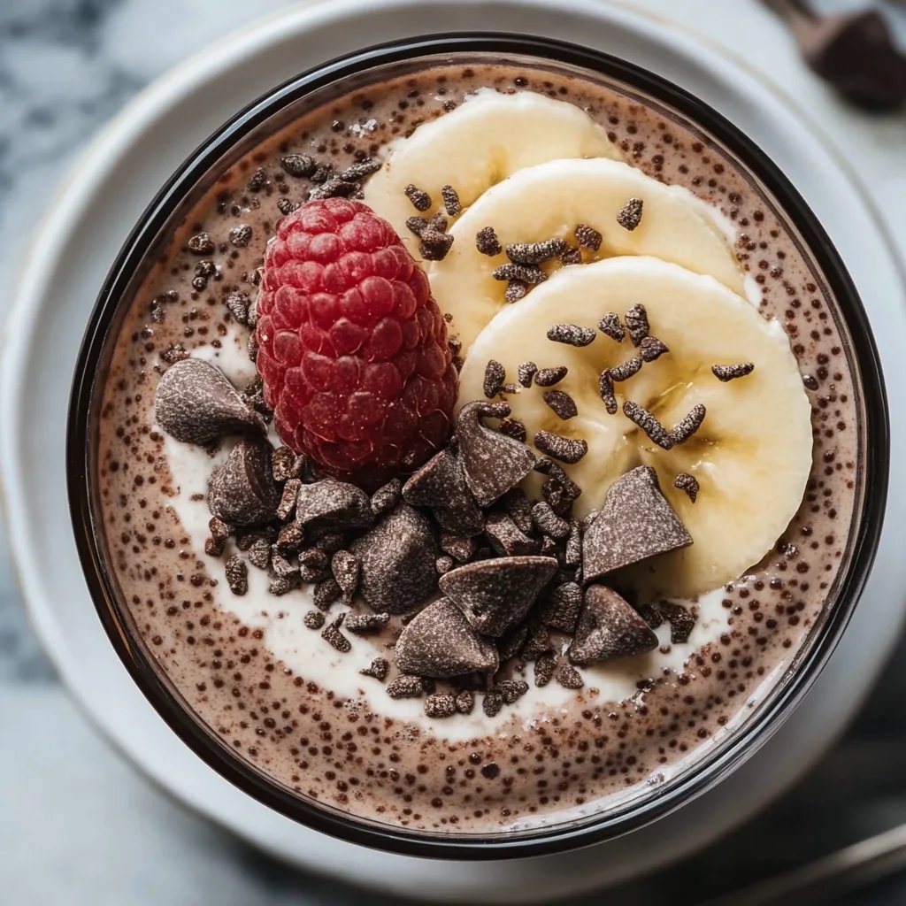 High Protein Chocolate Chia Seed Pudding