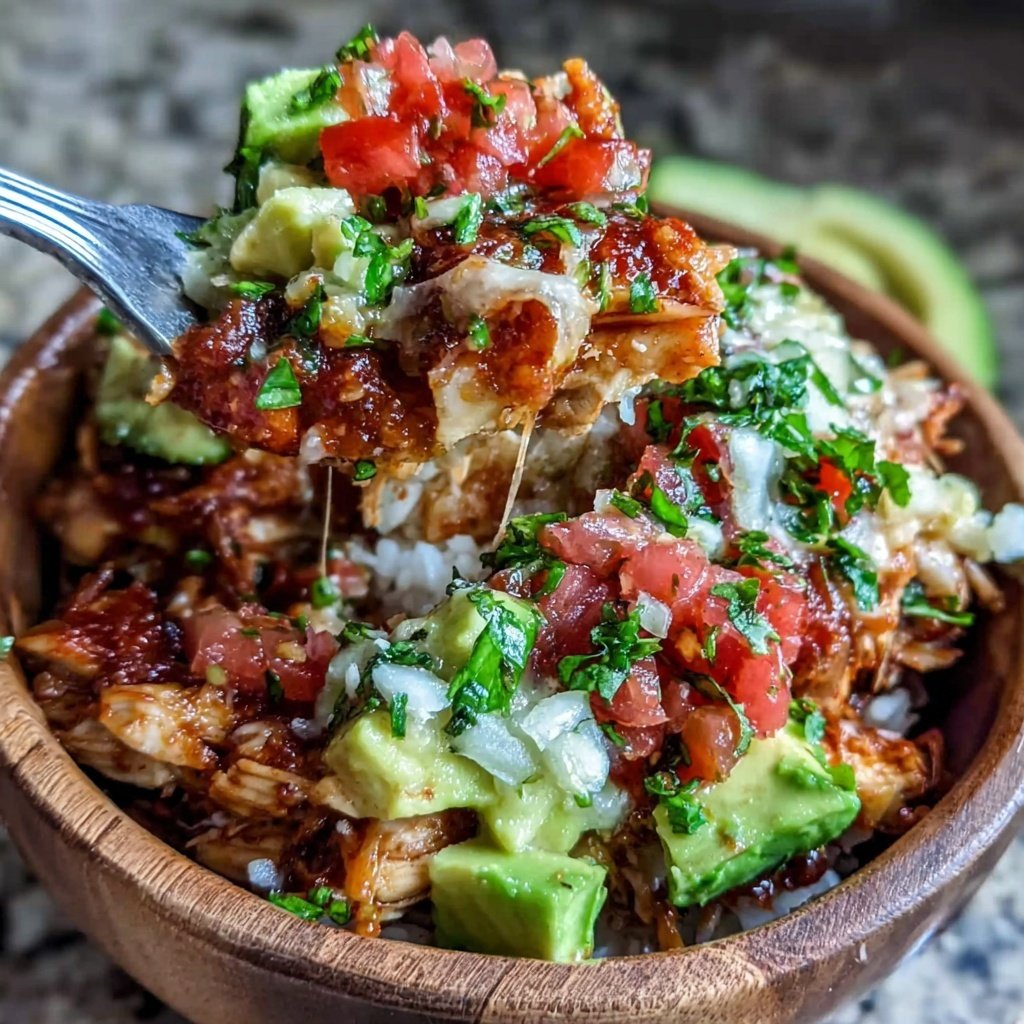 Shredded Chicken Burrito Bowl