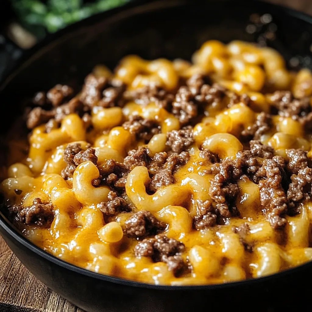 Cozy Cheesy Hamburger Helper