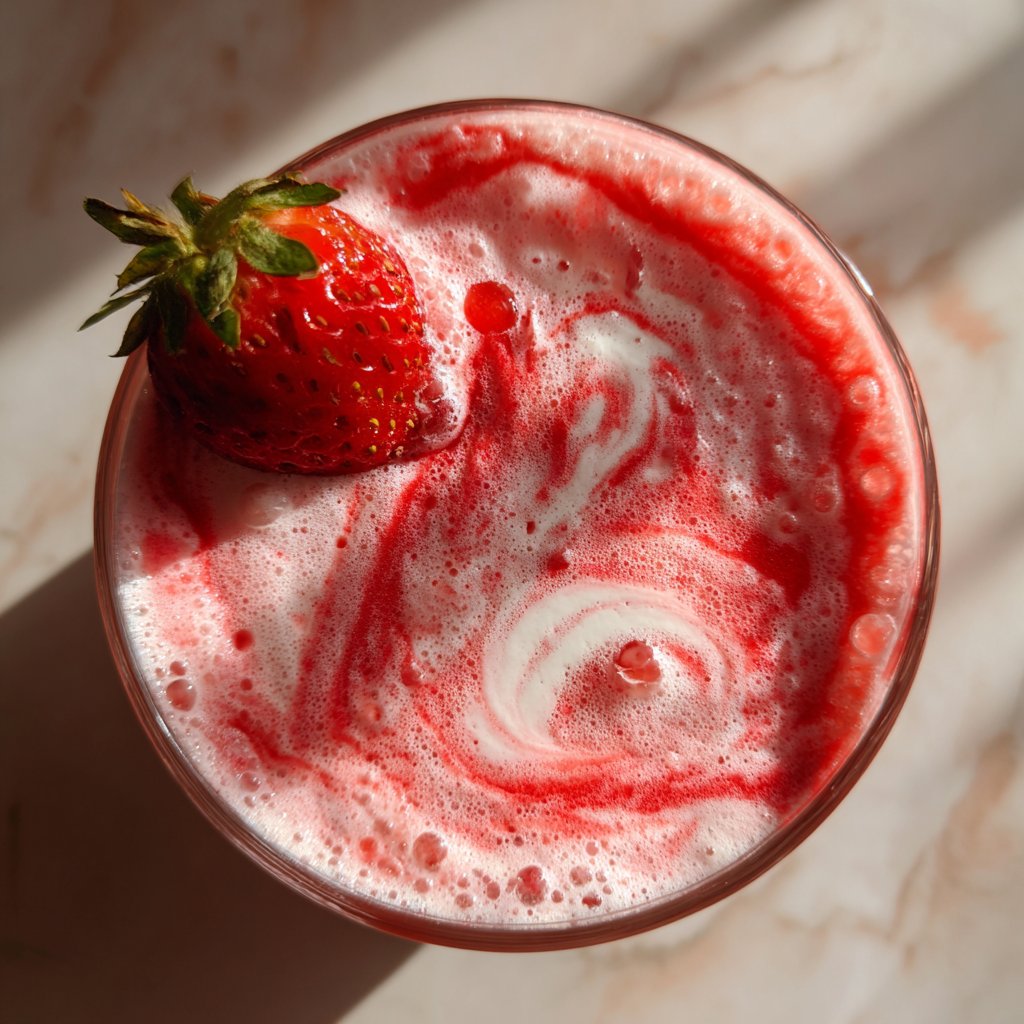 Fresh Strawberry Smoothie With Greek Yogurt