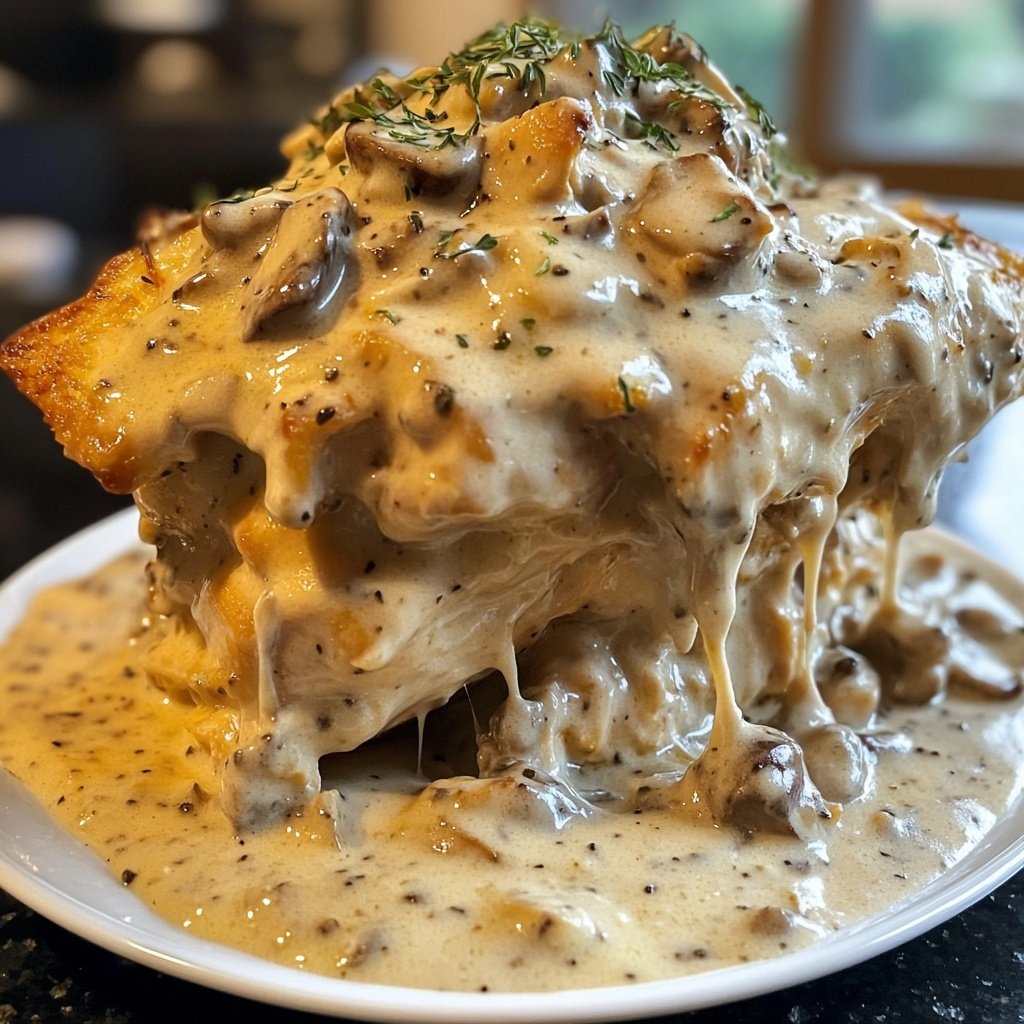 Creamy French Style Chicken Casserole a la Normande