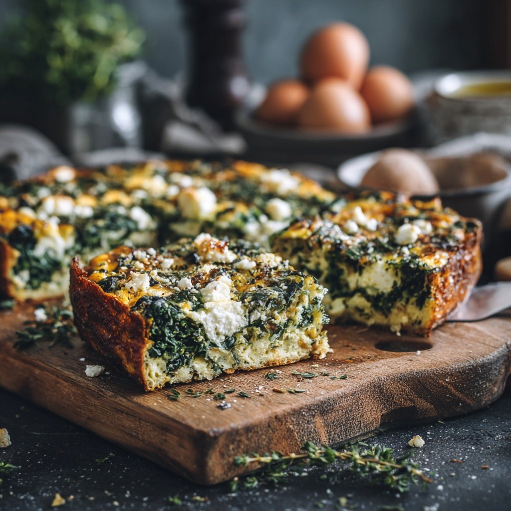 Breakfast Egg And Spinach Bake