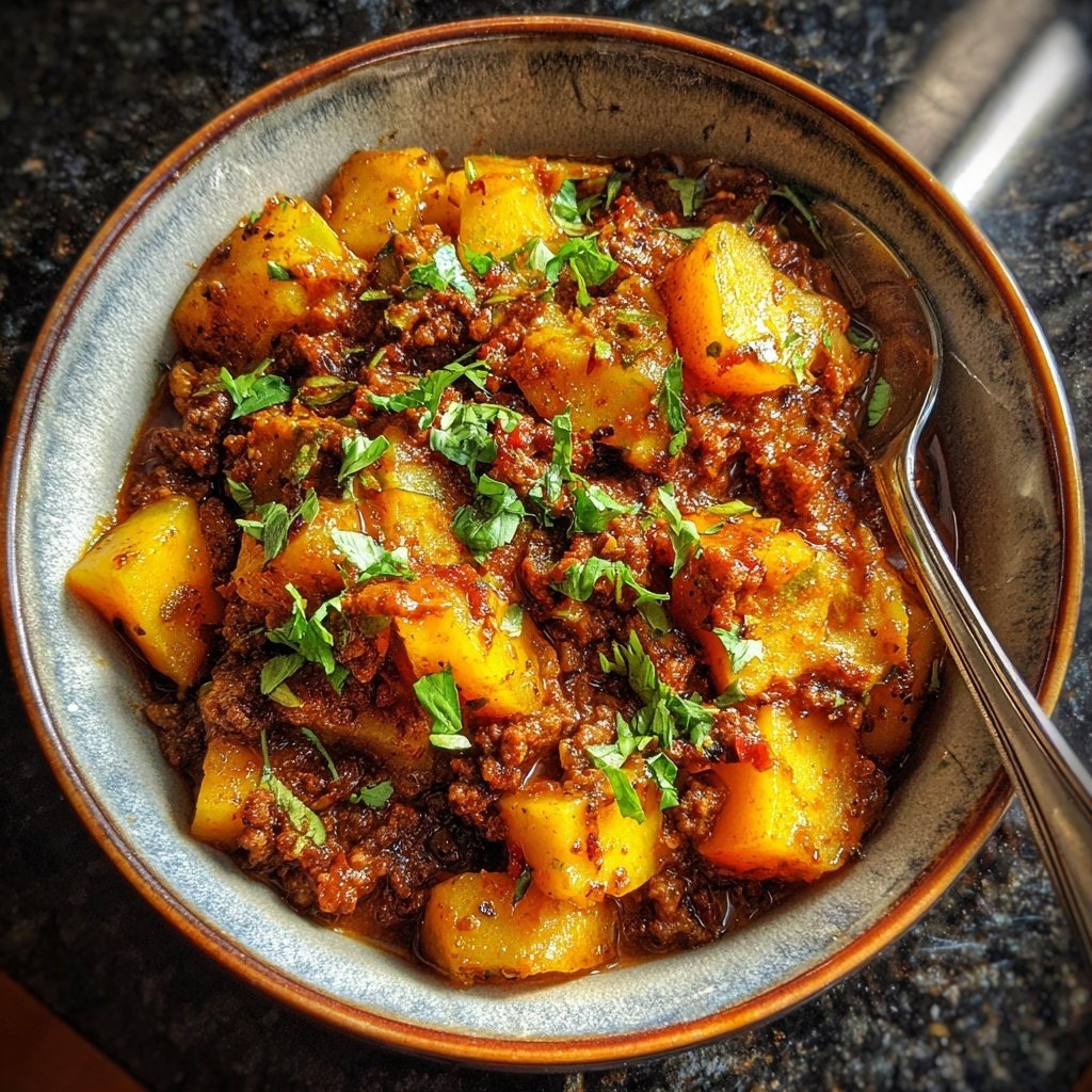 Ground Beef And Potato Curry